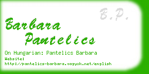 barbara pantelics business card